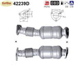 Katalysator Audi A4/A6, B6/B7/C6, 1.9/2.0 TDI, 85/89/93/100/103kW, Euro 4 - KatDoc