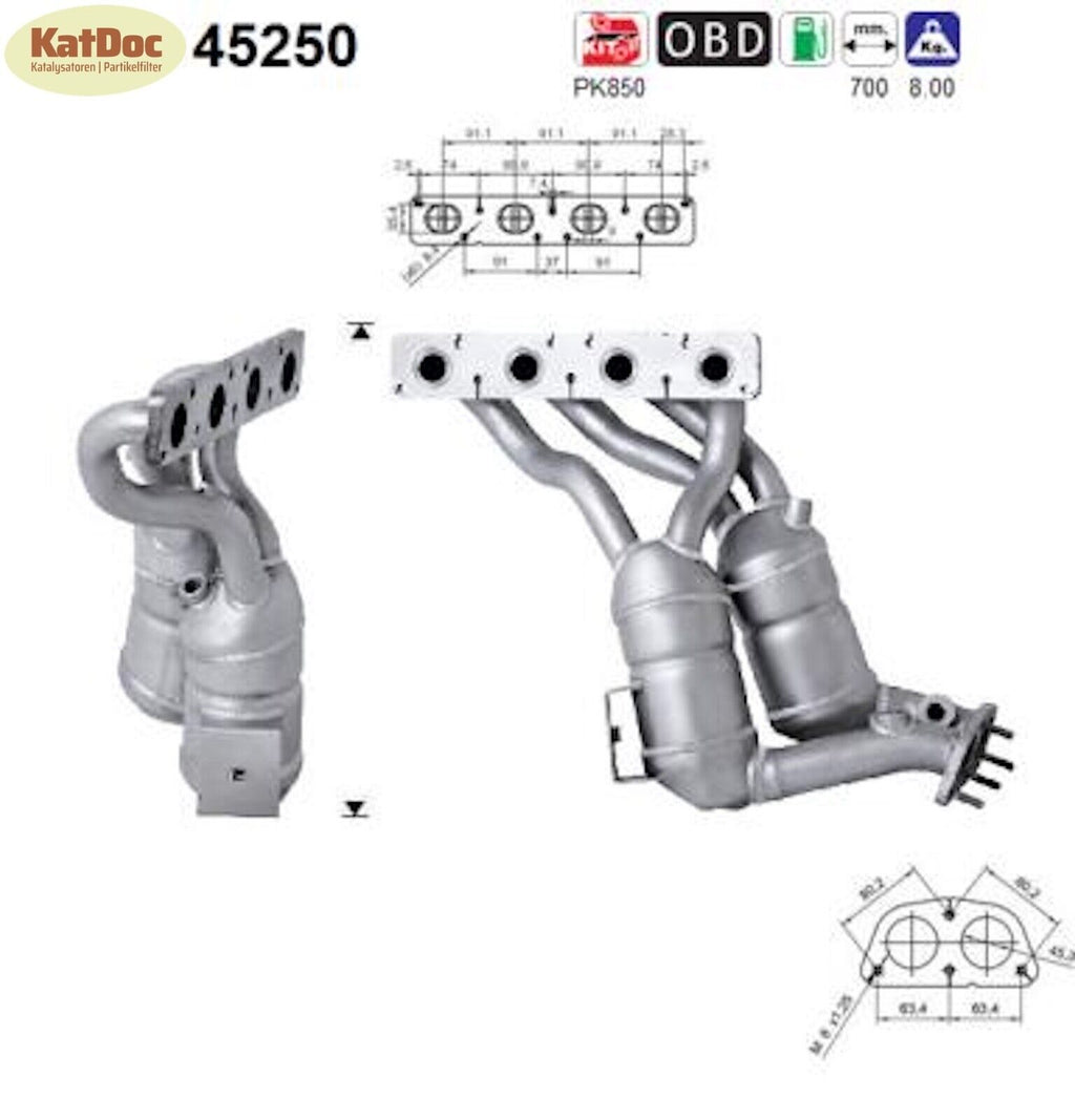 Katalysator für BMW 1er / 3er / 2.0 110kW, Euro 4 - KatDoc