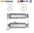 Ruß - Partikelfilter für IVECO Daily 5, Silizium, Euro 5 - KatDoc