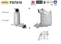 Ruß - Partikelfilter für Mitsubishi Grandis/Lancer, 2.0 DI - D, 103kW, Euro 4 - KatDoc