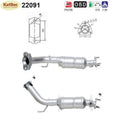 Katalysator Honda Stream 2.0 16V, 115kW, Euro 3 - KatDoc