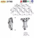 Katalysator für Opel Agila A, Astra G/H, Combo C, Corsa C/D, Meriva A, Euro 4 - KatDoc
