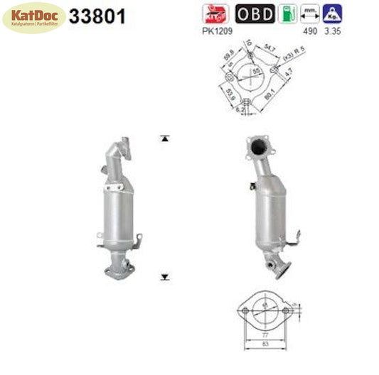 Katalysator für Audi, Seat, Skoda, VW, 1.2 TSI, 63/77kW, Euro 5 - KatDoc