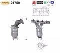 Katalysator für Fiat Croma, Opel Signum CC/Vectra C, 2.2, Euro 4 - KatDoc