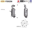 Ruß - Partikelfilter für Opel Zafira C Tourer 1.6 CDTI, 88/99/100kW, Euro 6 - KatDoc