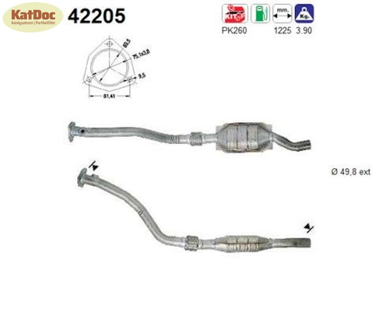 Katalysator Audi A6,C4/C5,VW Passat B5,2.8,quattro/Syncro/4motion,rechtsEuro 1&2 - KatDoc