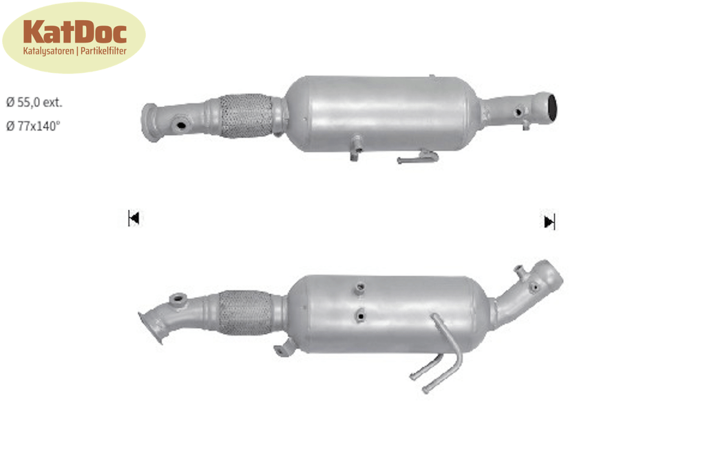 Ruß - Partikelfilter VW Crafter 2.5, Euro 5 - KatDoc