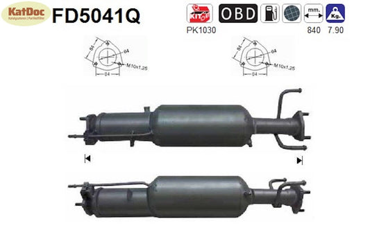 Ruß - Partikelfilter Chevrolet Captiva, Opel Antara, 2.0, CDTi/D,Silizium,Euro 4 - KatDoc