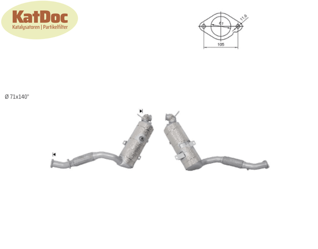 Ruß - Partikelfilter Ford Transit V363, 2.0 EcoBlue, 4x4/RWD, Silizium, Euro 6 - KatDoc