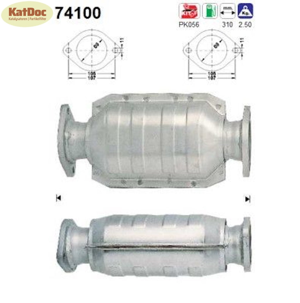 Katalysator Nissan 100NX/200SX/Almera/Micra/Primera/Sunny, Euro 1&2 - KatDoc