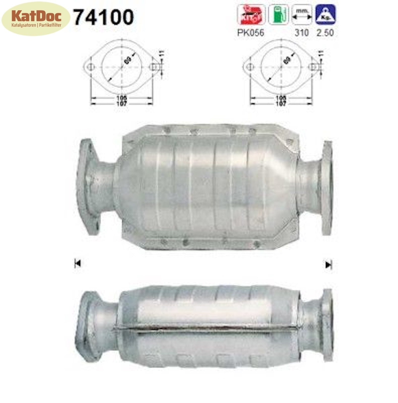 Katalysator Nissan 100NX/200SX/Almera/Micra/Primera/Sunny, Euro 1&2 - KatDoc