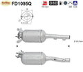 Ruß - Partikelfilter Renault Grand Scenic/Megane/Scenic, 1.9/2.0,Silizium,Euro 4 - KatDoc
