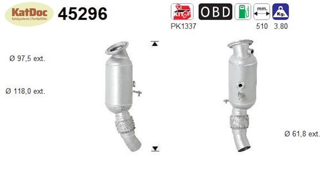 Katalysator für BMW 1er/2er/3er/4er, 2.0, Euro 5&6 - KatDoc