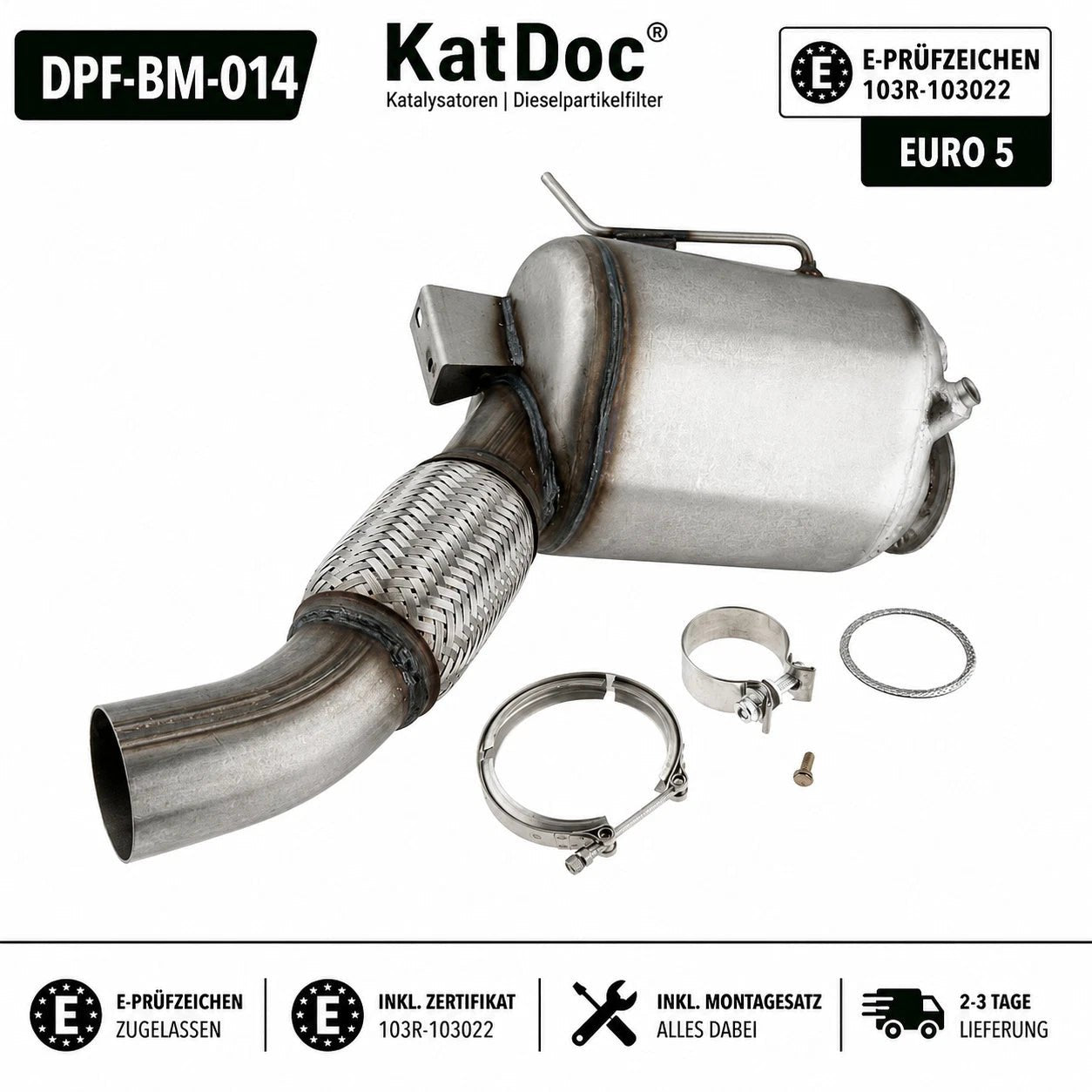 Dieselpartikelfilter DPF BMW X3 X4 X5 X6 30d 35d M50d Euro 5 - KatDoc