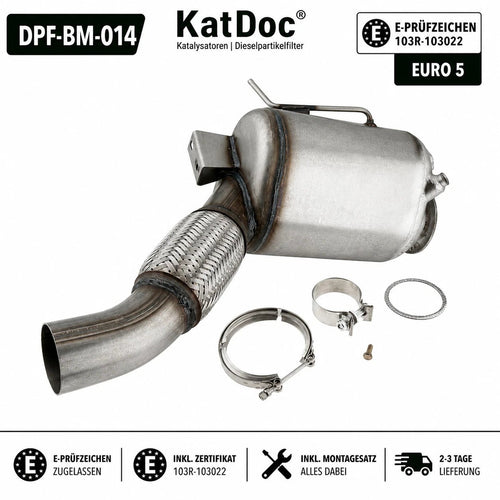 Dieselpartikelfilter DPF BMW X3 X4 X5 X6 30d 35d M50d Euro 5 - KatDoc
