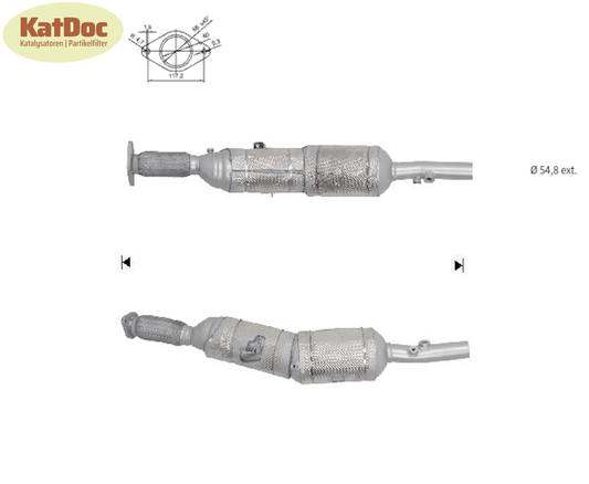 Ruß - Partikelfilter Renault Espace/Grand Scenic/Megane/Talisman, 1.6 dCi,Euro 6 - KatDoc