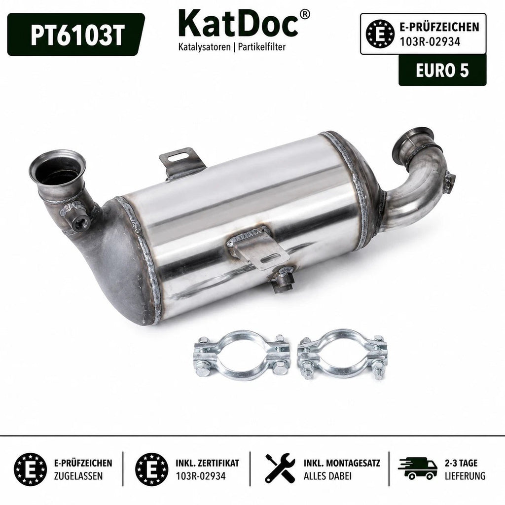 Ruß-Partikelfilter für Citroen/Peugeot, 1.6 HDi, Euro 5 - KatDoc