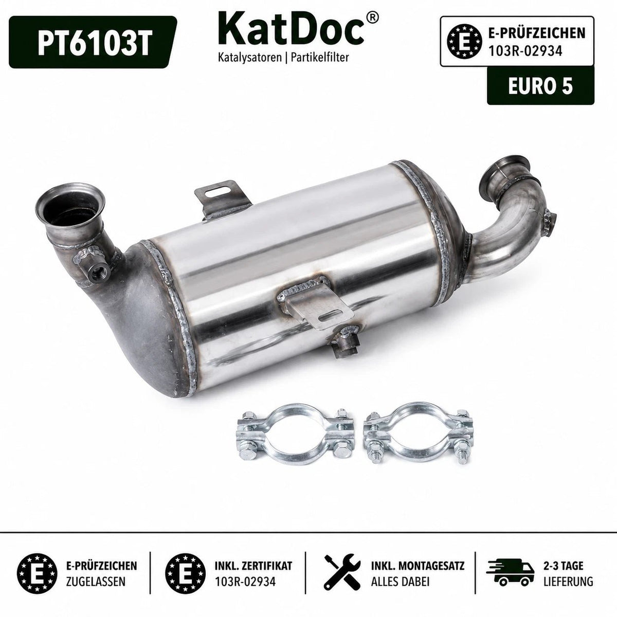 Ruß-Partikelfilter für Citroen/Peugeot, 1.6 HDi, Euro 5 - KatDoc