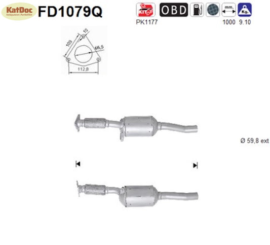 Ruß - Partikelfilter für Renault Latitude 2.0 dCi, 110/127kW, Silizium, Euro 5 - KatDoc