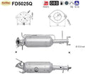 Ruß - Partikelfilter für Mazda 3, 2.0 MZR - CD, 105kW, Silizium, Euro 4 - KatDoc