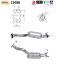 Katalysator für Honda Jazz, 1.2/1.3/1.4, 57/61kW, Euro 4 - KatDoc