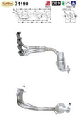 Katalysator für Mercedes A - Klasse (W168), 1.4/1.6/1.9, 60/75/92kW , Euro 3 - KatDoc