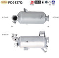 Ruß - Partikelfilter für VW T5/T6, 2.0 TDI, 62/75kW, Silizium, Euro 5 - KatDoc