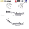 Ruß - Partikelfilter für Nissan X - Trail 2,2.0,4x4,dCi,110/127kW,Silizium, Euro 4 - KatDoc
