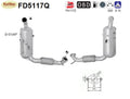 Ruß - Partikelfilter für Ford Fiesta 6, 1.6 TDCi, 55/70kW, Silizium, Euro 5 - KatDoc