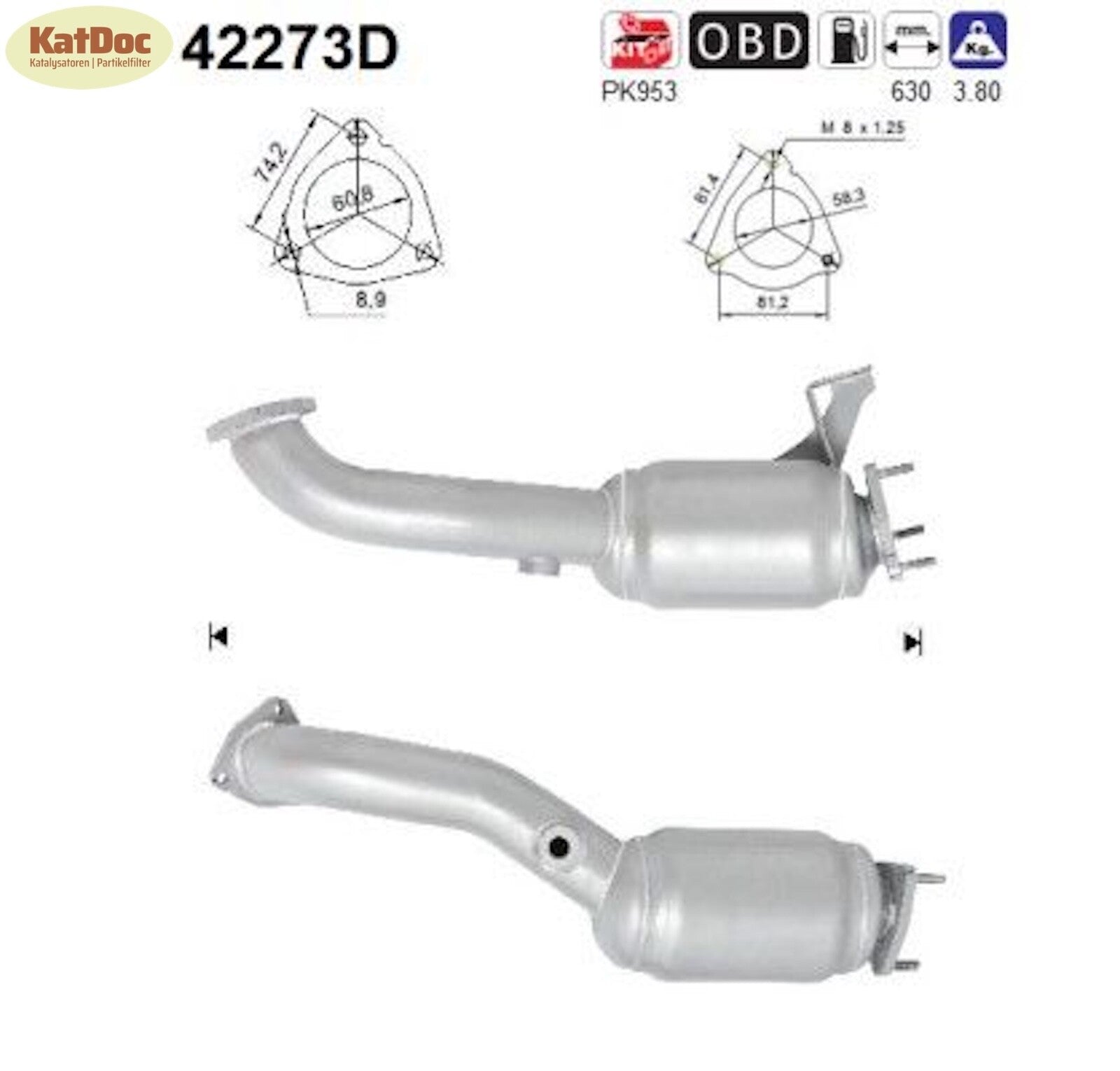 Katalysator Audi A6 C6, 2.7/3.0 TDI, 120/140/155/176kW, Automatik, Euro 5 - KatDoc