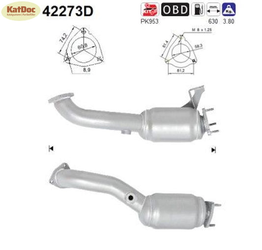 Katalysator Audi A6 C6, 2.7/3.0 TDI, 120/140/155/176kW, Automatik, Euro 5 - KatDoc