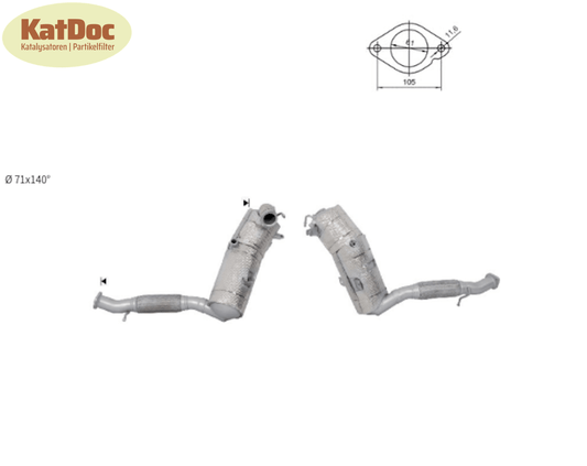 Ruß - Partikelfilter Ford Tourneo, Transit Custom, V362/363, 2.0,Silizium,Euro 6 - KatDoc