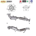 Katalysator für Ford Kuga, 1.5/1.6, EcoBoost, 4x4, Euro 6 - KatDoc