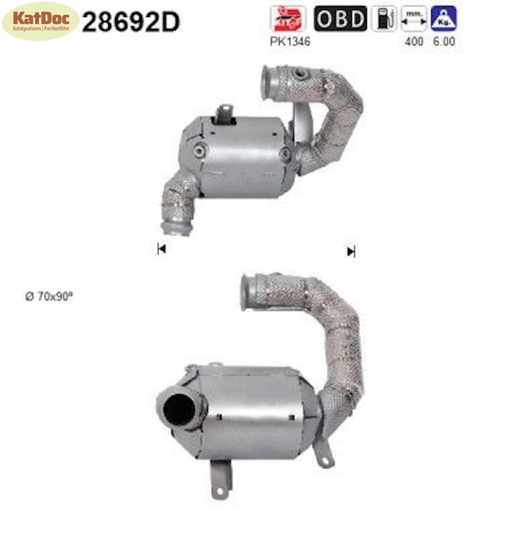 Katalysator Citroen, DS, Opel, Peugeot, Toyota, 2.0, Diesel, Euro 6 - KatDoc