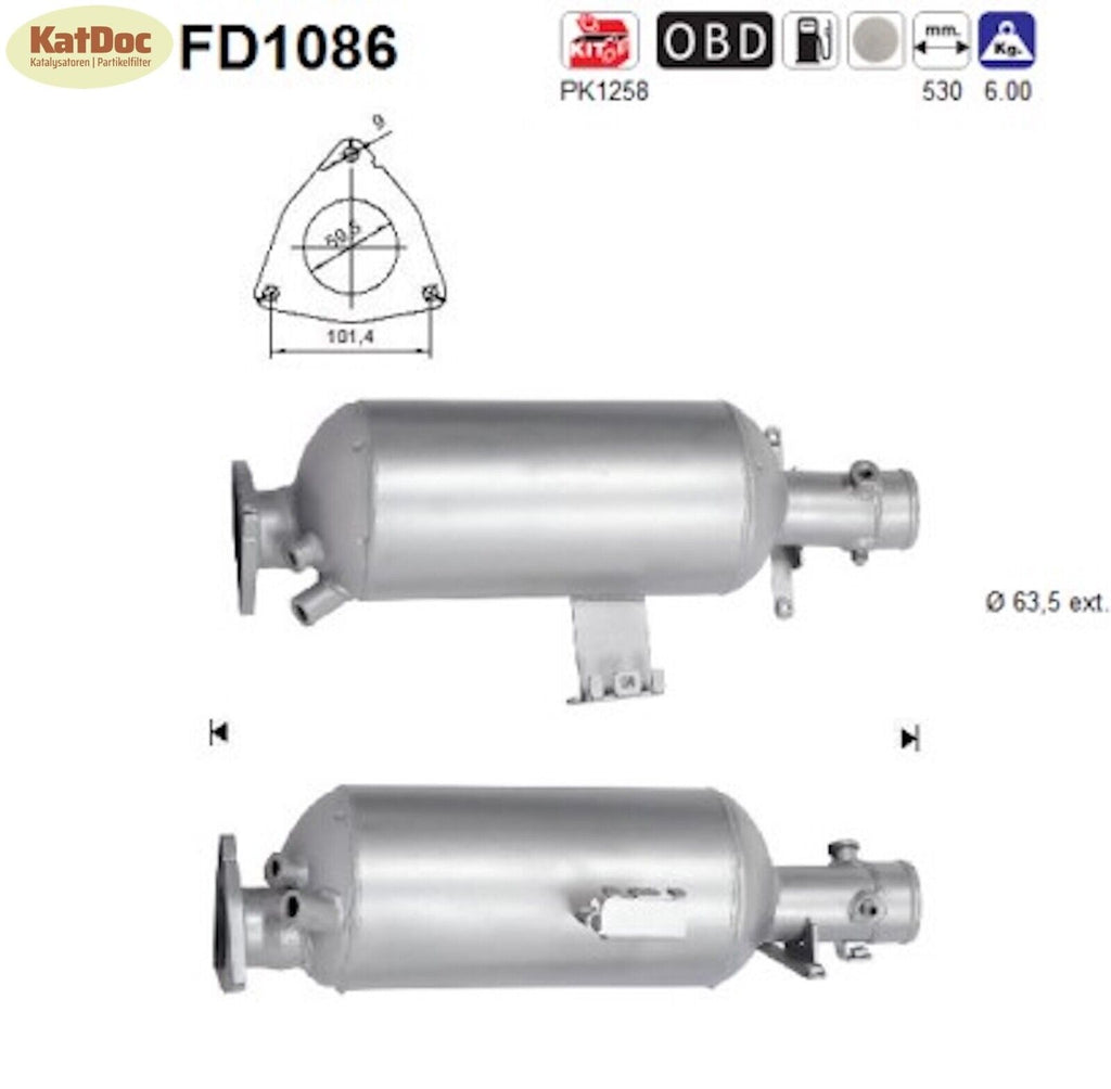 Ruß - Partikelfilter Land Rover Discovery 4 /Range Rover Sport,3.0, 4x4, Euro 5 - KatDoc