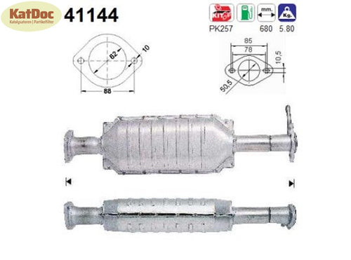 Katalysator Alfa Romeo 156, 1.6/1.8/2.0, 16V, T.Spark, 88/106/114kW, Euro 1&2 - KatDoc