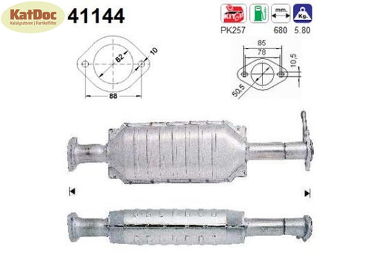 Katalysator Alfa Romeo 156, 1.6/1.8/2.0, 16V, T.Spark, 88/106/114kW, Euro 1&2 - KatDoc