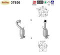 Katalysator Audi A3,Seat Toledo/Altea XL,VW Passat B6/Jetta/Golf 5/EOS, Euro 4 - KatDoc