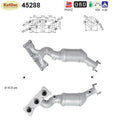 Katalysator BMW 5er/6er/7er, 530/630/730 i xi Li, 3.0, 190kW, 630mm, Euro 4 - KatDoc