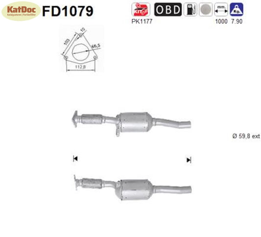 Ruß - Partikelfilter für Renault Latitude 2.0 dCi, 110/127kW, Euro 5 - KatDoc