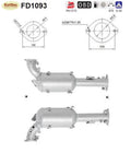 Ruß - Partikelfilter für Nissan Navara NP300/Pathfinder, 2.5 dCi, 4WD, Euro 5 - KatDoc