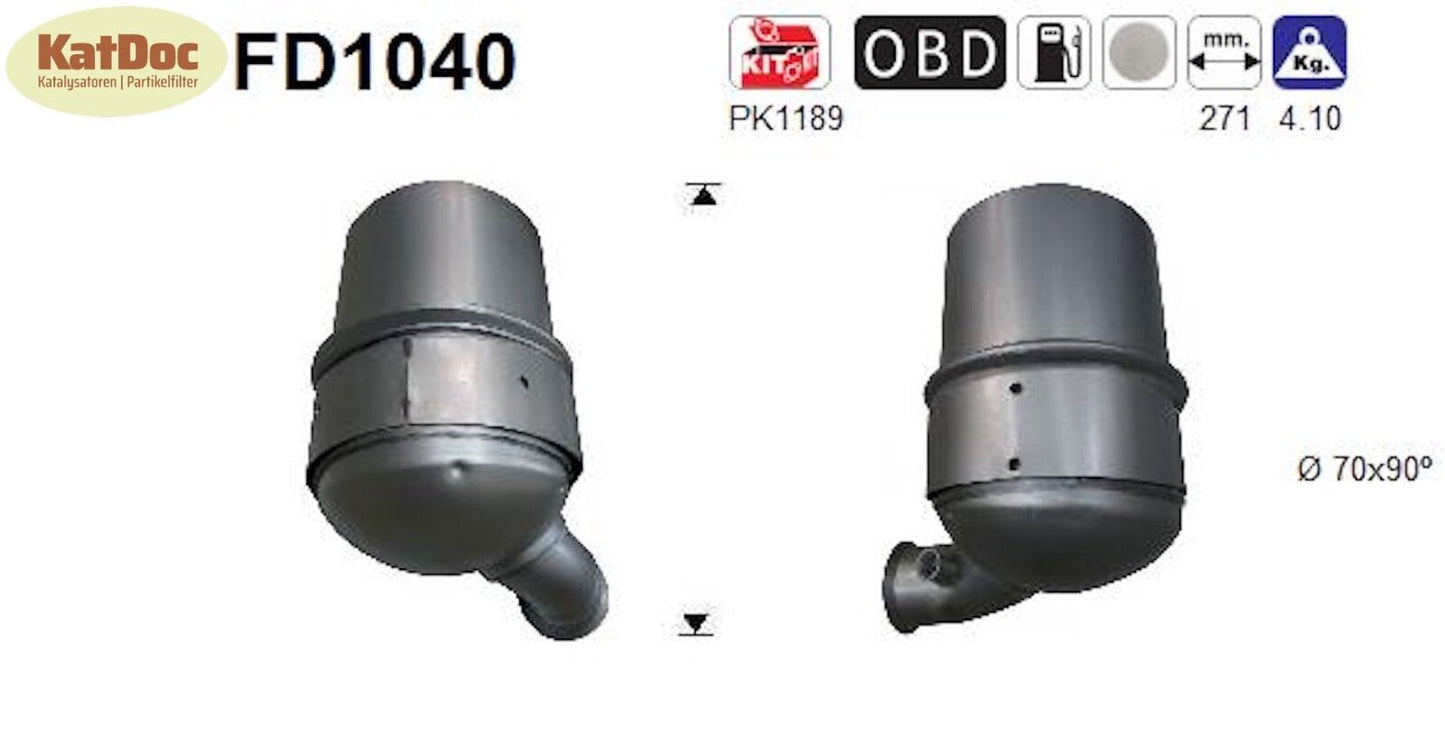 Ruß - Partikelfilter für Citroen und Peugeot, Euro 5 - KatDoc