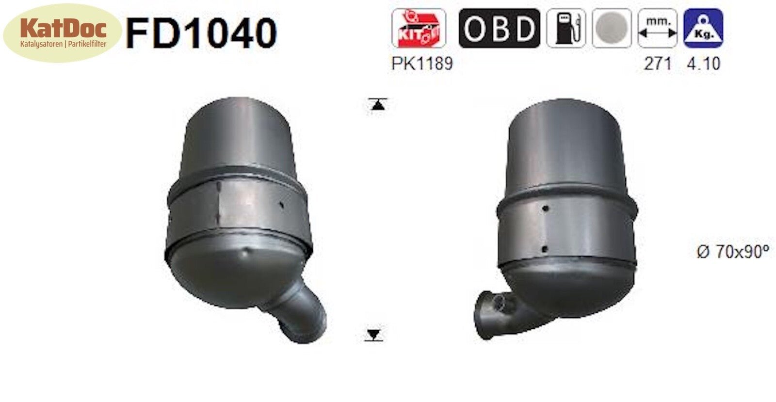 Ruß - Partikelfilter für Citroen und Peugeot, Euro 5 - KatDoc