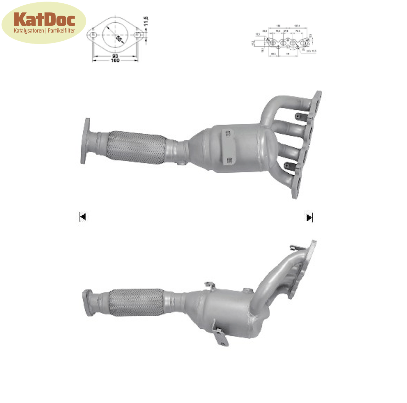 Katalysator Ford Fiesta VI, 1.4, LPG, 68/71kW, Automatik, Euro 5 - KatDoc