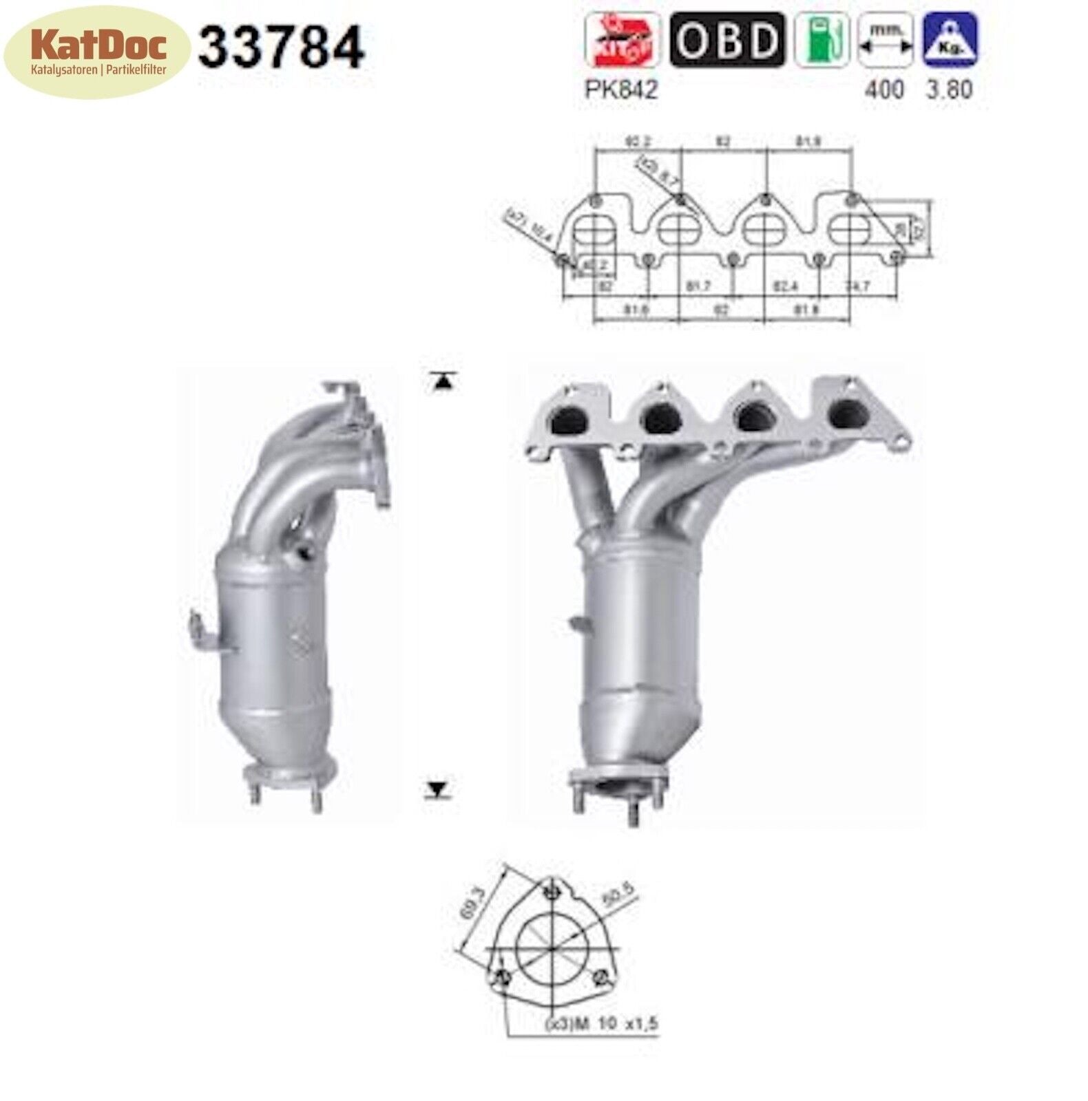Katalysator für Seat, Skoda und VW, Euro 4 - KatDoc