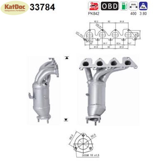 Katalysator für Seat, Skoda und VW, Euro 4 - KatDoc