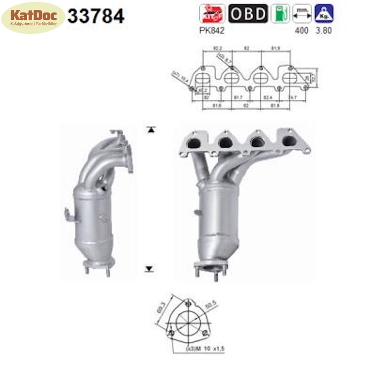 Katalysator für Seat, Skoda und VW, Euro 4 - KatDoc