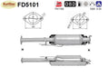 Ruß - Partikelfilter für Ford Galaxy/Mondeo/S - Max, 2.0/2.2, TDCi, Euro 5 - KatDoc
