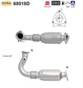Katalysator Land Rover Freelander 2.2 SD4/TD4/eD4, 2.2, 4x4, Euro 5 - KatDoc