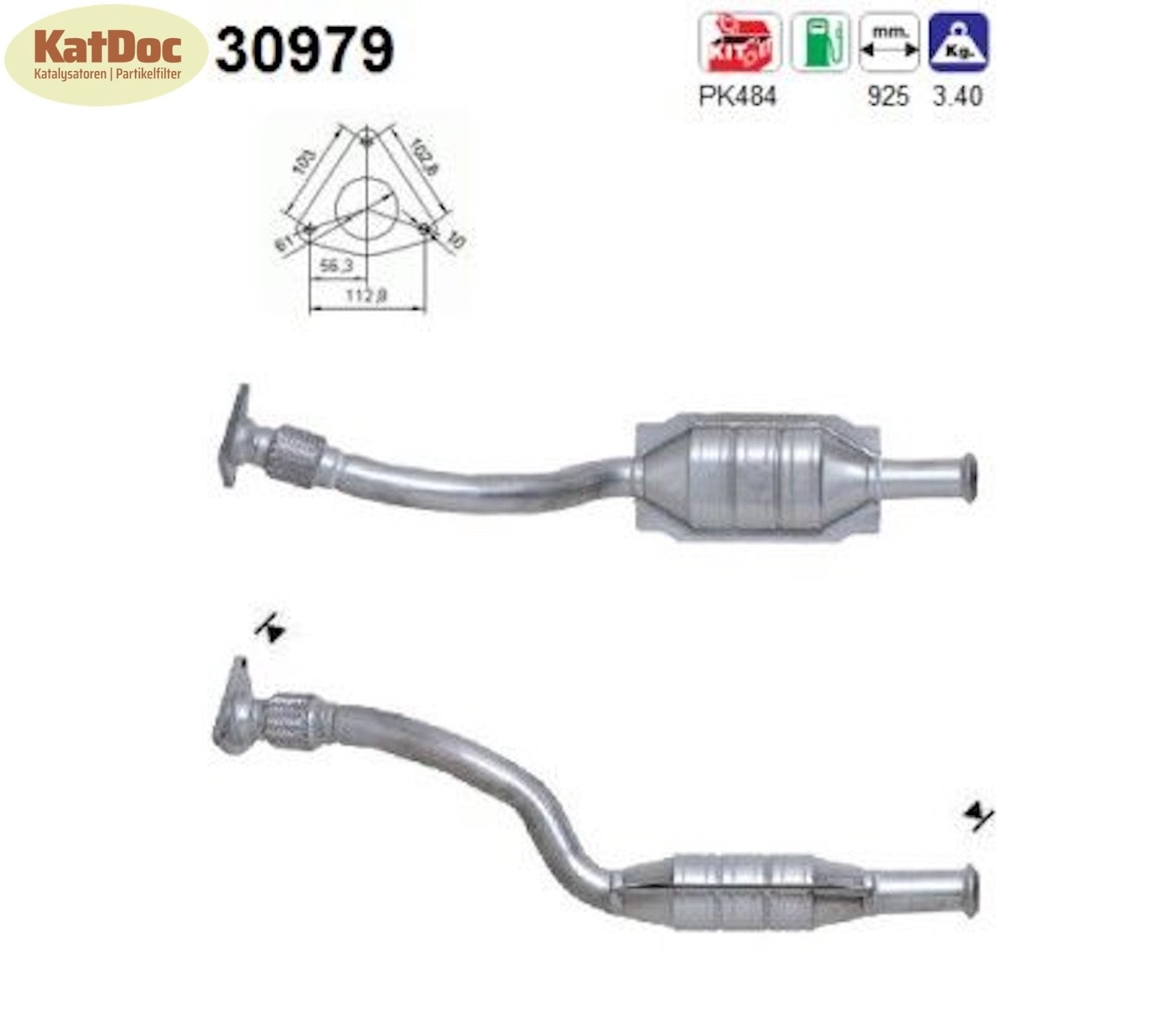 Katalysator Renault Laguna 1.6/1.8, 16V, 79/88kW, Euro 1&2 - KatDoc
